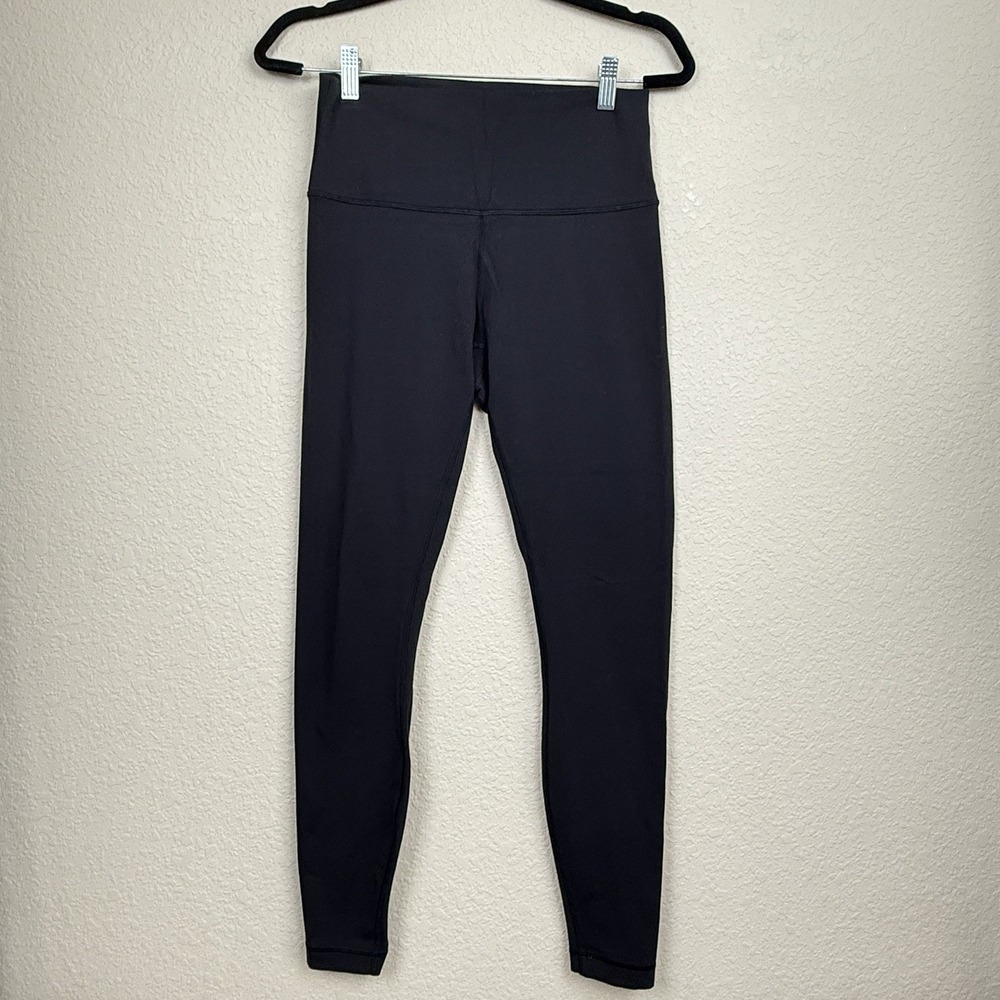 Lululemon Women's High-Rise Wunder Under Leggings Black Athleisure Yoga Sz 8